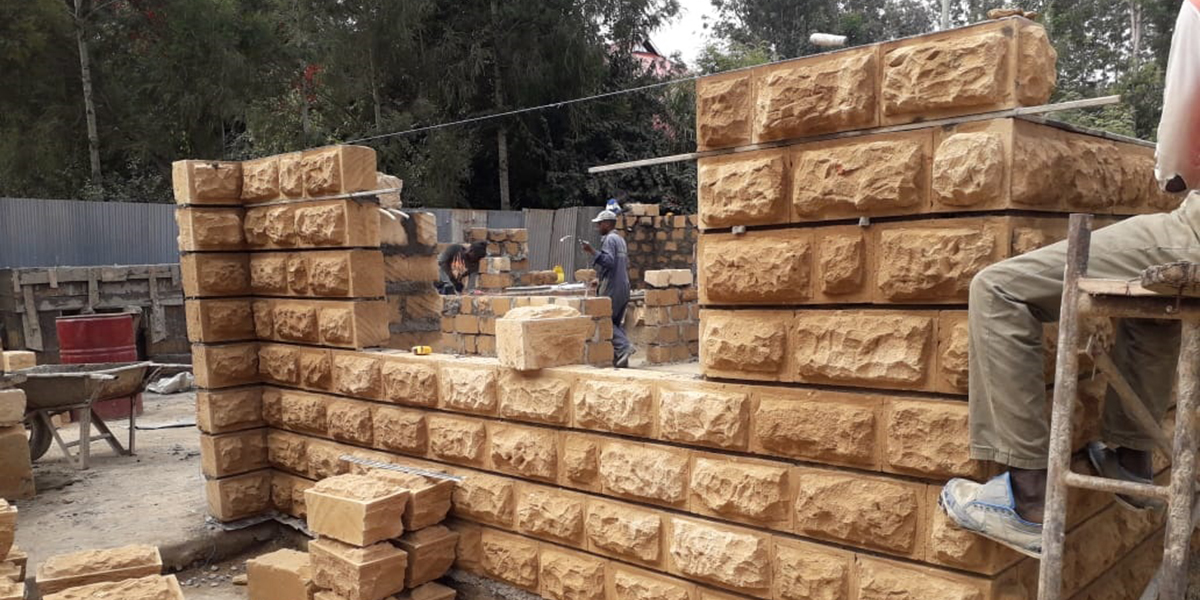 Zero Joint and Brush Stone Construction